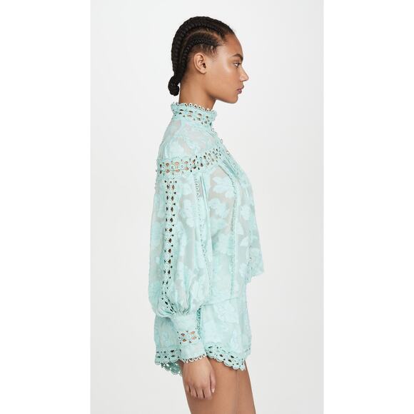 Rahi Poppy Ana Blouse - XS - Aqua - Picture 5 of 6